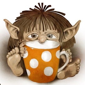 Бабоёжик с чаем