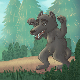 Разворот к сказке "Колобок"