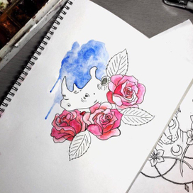 Эскиз "Носорог"