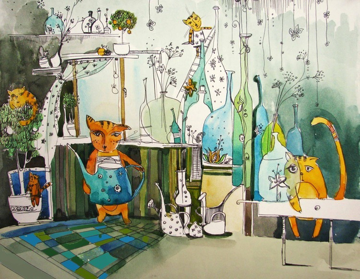 котэ-садовники