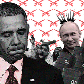 иллюстрация для журнала Courage "Самые богатые террористы в мире с геополитическими претензиями" 