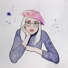 Акварельный портрет