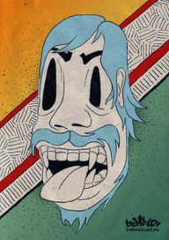 Такой веселый мужик с языком