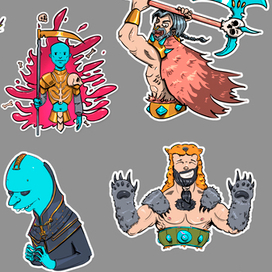 Стикер-пак для Telegram-сообщества Diablo 4