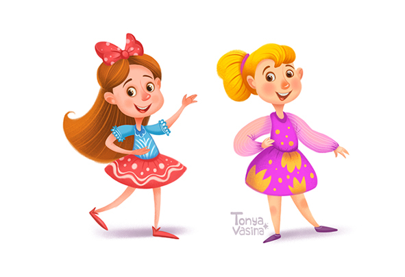 Девочки для мультика топ и хлоп