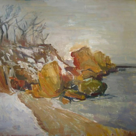 Зима на море