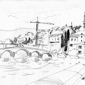 Путевые зарисовки, Флоренция, Санта Тринита