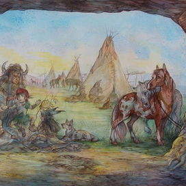 Лагерь Индейцев