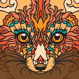 Лиса фенек - принт