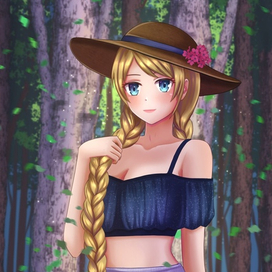 Девочка в лесу