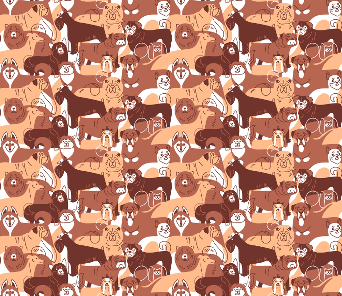 Паттерн с собаками 