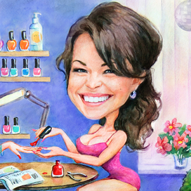 Шарж мастер по маникюру