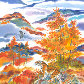 Иллюстрация к рассказам С. Востокова "Про тигров, львов и тигрольвов"