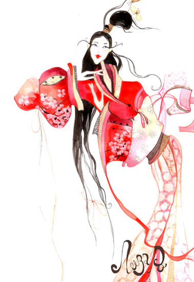 в китайских одеждах