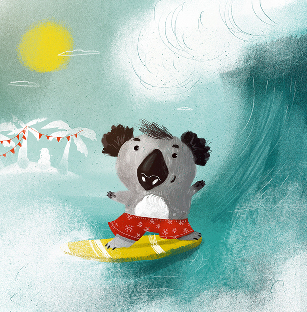 новый год для коалы 