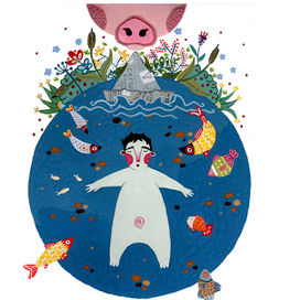 Иллюстрации к сказке К.И Чуковского "Приключения Бибигона"