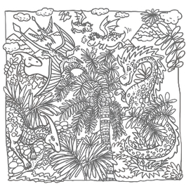 серия раскрасок драконы и рыцари