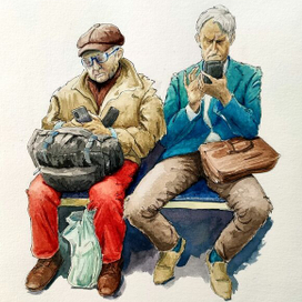 Пассажиры метро