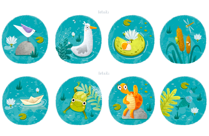 Пруд. Детали 