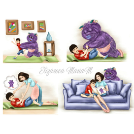 иллюстрации для детской книги 