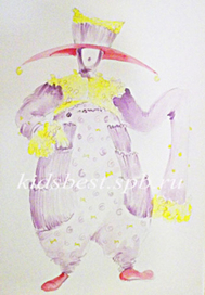 Эскиз костюма для аниматоров "Венецианский"