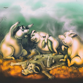 На привале..)))