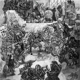 Warhammer dwarf battle