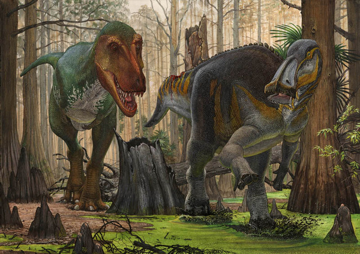 Edmontosaurus vs T-rex