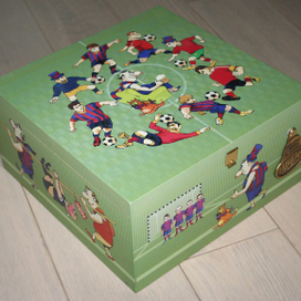 Упаковка -бокс для игрушек "Фанаты"  http://atlasart.ru/collection/novogodnie-lartsy/product/nabor-fanaty