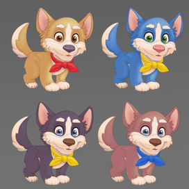 цветные скетчи