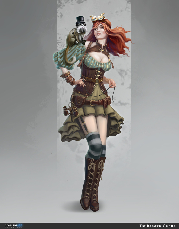 steampunk lady