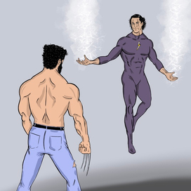 Wolverine vs thunderman 