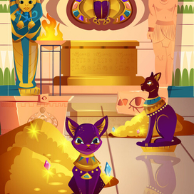 Египетская гробница,вектор