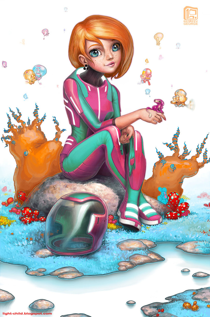 юная космонавтка