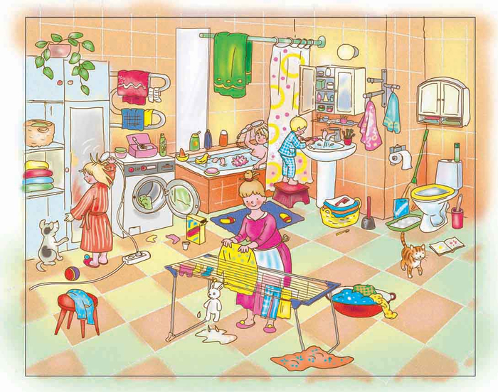 в ванной ( Эксмо, равитие речи) 