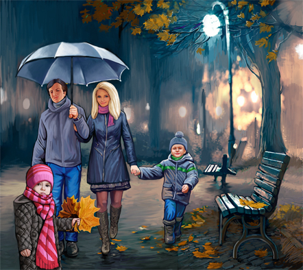 Осень--иллюстрация