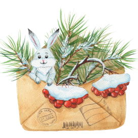 Зайчик в конверте