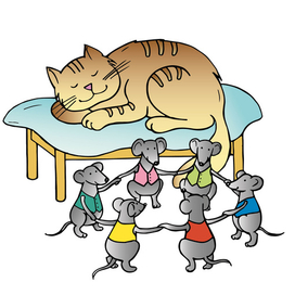 "Мыши водят хоровод, на лежанке дремлет кот"