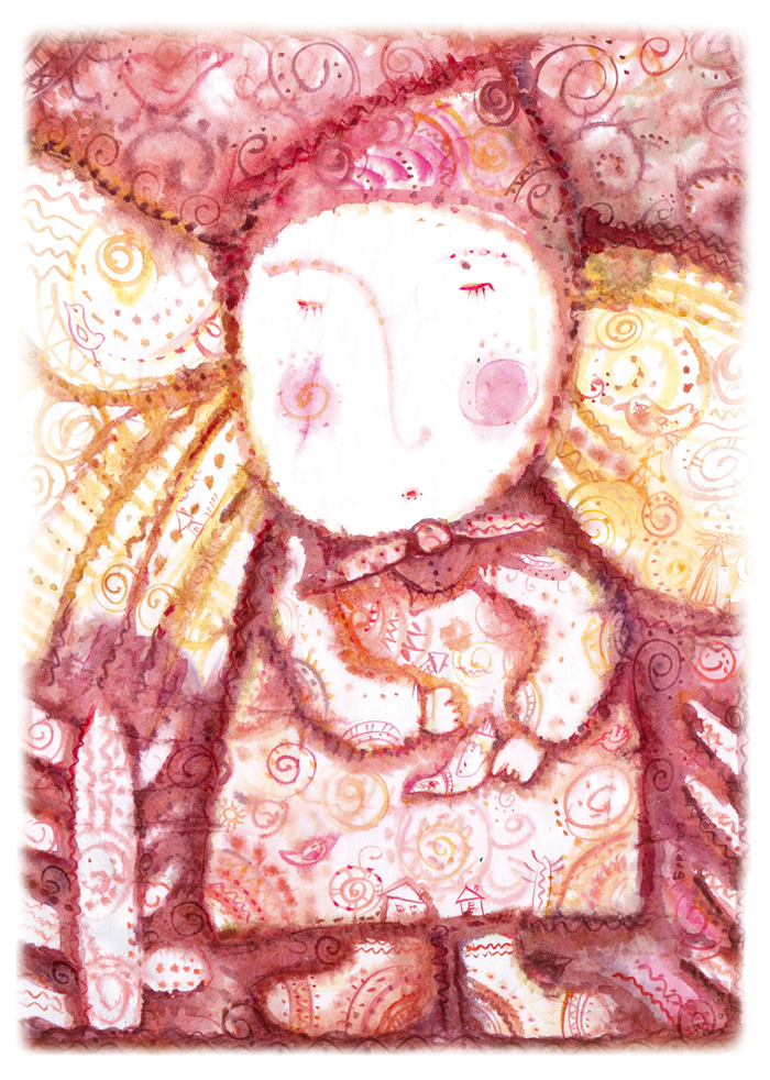 Девочка с птичкой