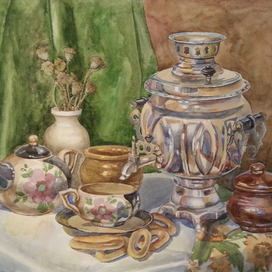 Натюрморт с самоваром