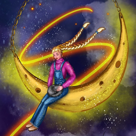 Девочка на луне