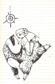 Ловец сновв верхом на псе