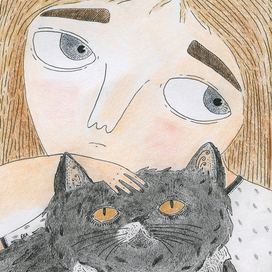 Девочка и кот