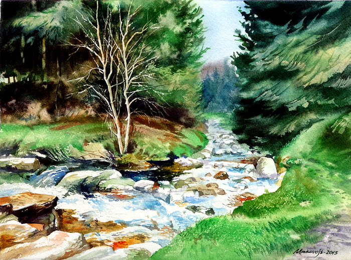 ,,Горный ручей.Ирландия,,