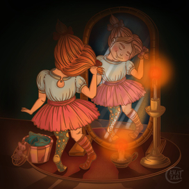 Эми наряжается. Концепт персонажа