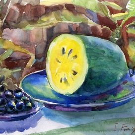 Желтый арбуз