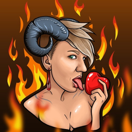 Портретный стикер