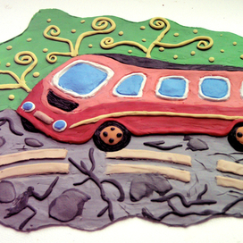 Пластилин. Автобус