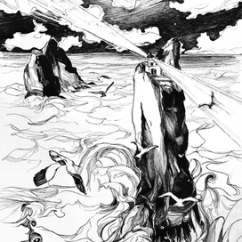 Þrídrangaviti- самый изолированный маяк в мире. Архипелаг Вестманнаэйяр, Исландия.