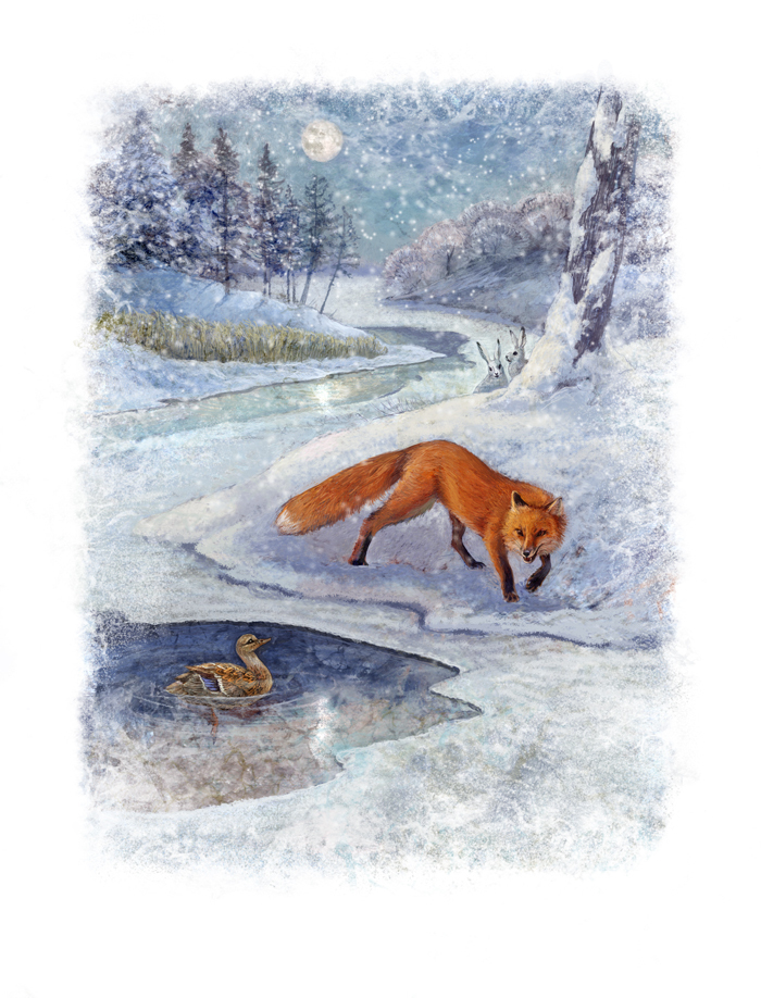 Серая Шейка и Лиса